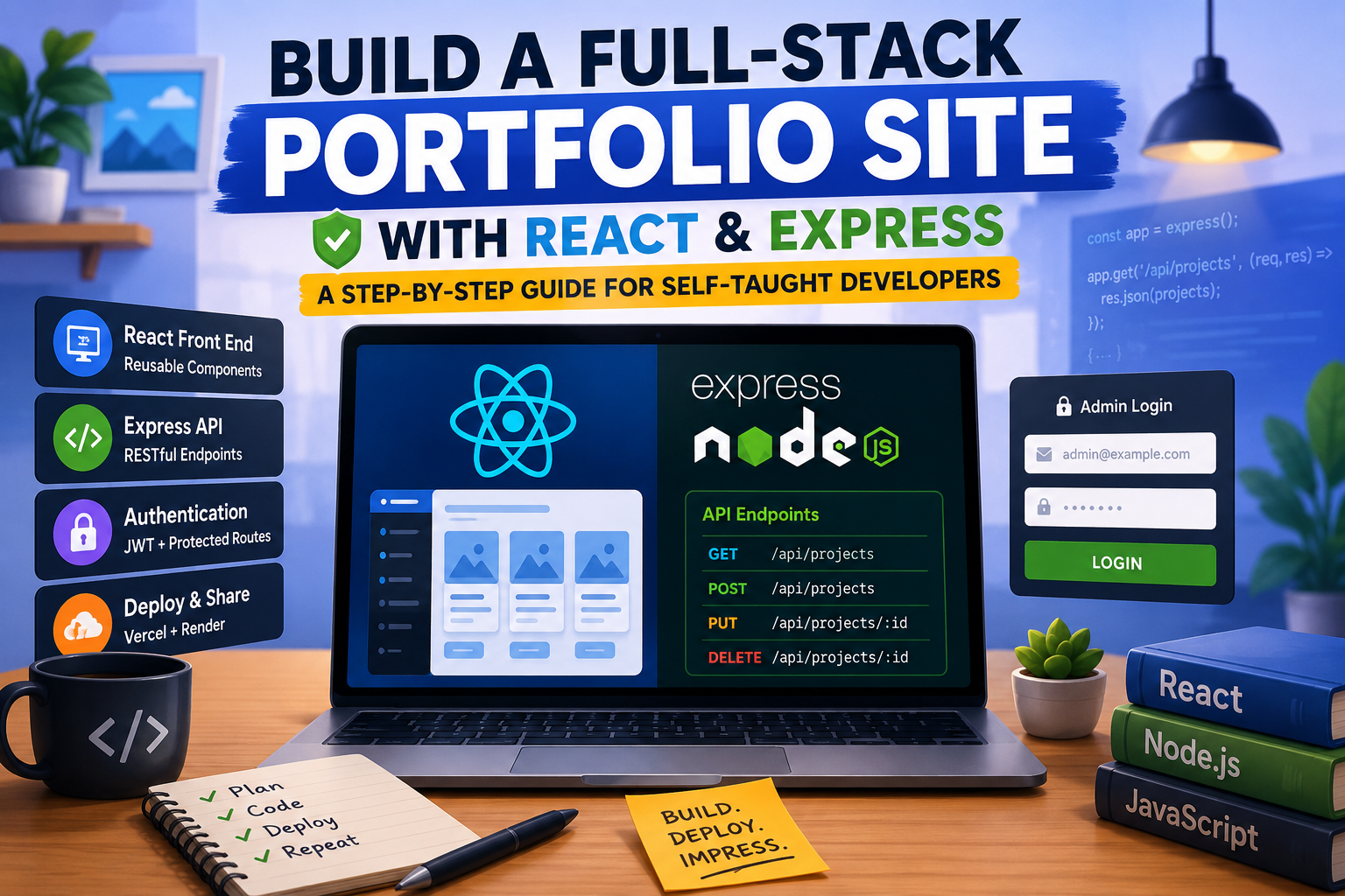Build a Full-Stack Portfolio Site with React and Express: A Step-by-Step Guide for Self-Taught Developers