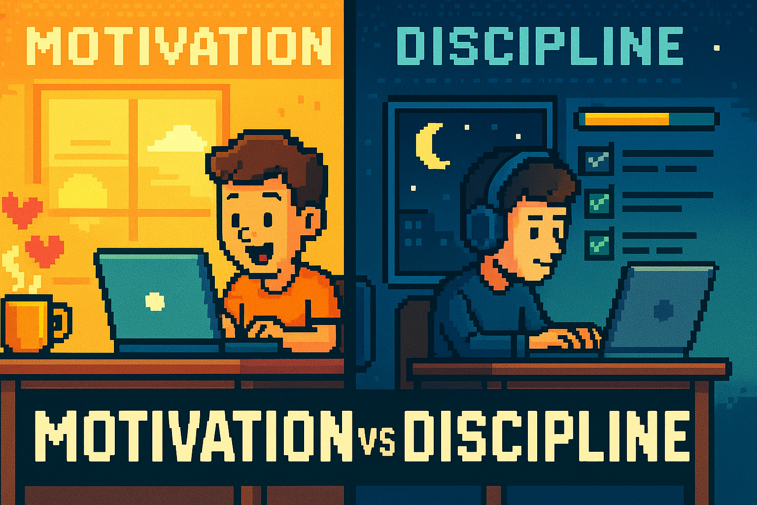 Motivation vs Discipline for Coding Beginners